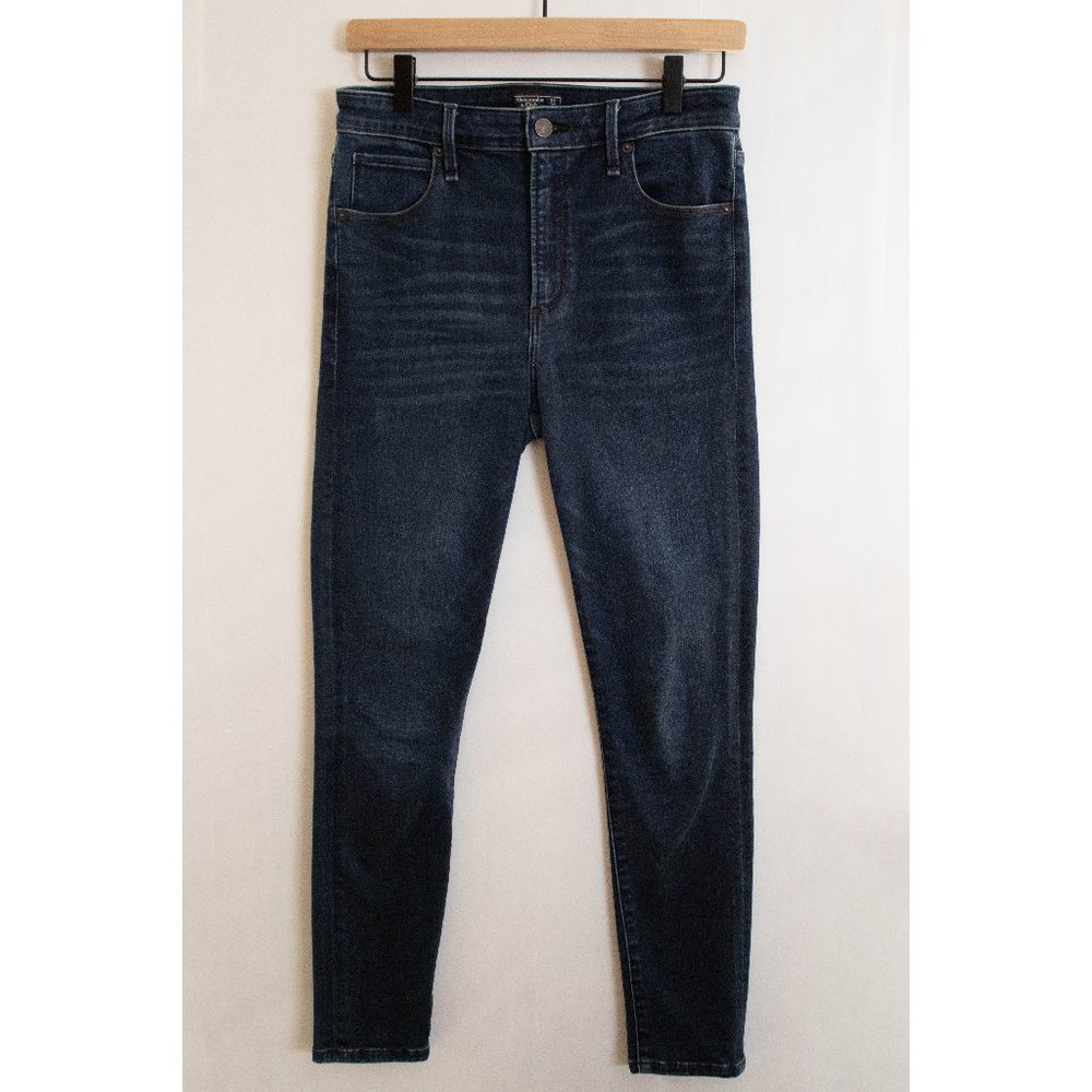 Abercrombie & Fitch Simone High Rise Super Skinny Stretch Jean Dark Wash 4 Short